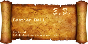Bastien Deli névjegykártya